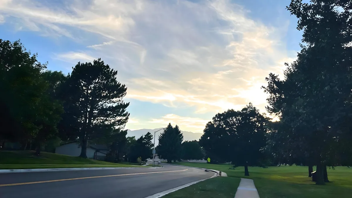 The view of Pikes Peak from Meadlowland Blvd by Keller Park in Colorado Springs on September 1, 2024.